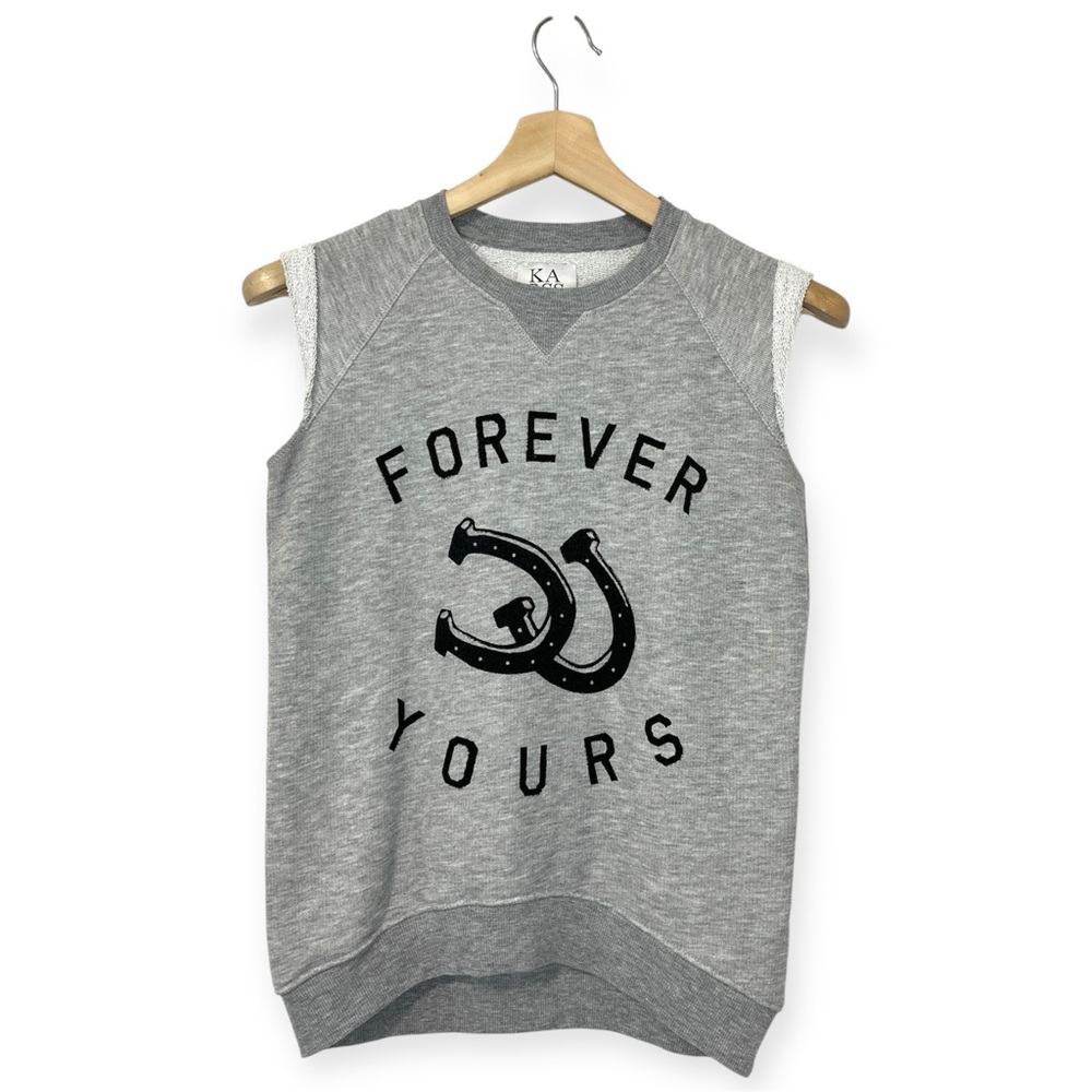 Zoe Karssen Forever Yours Cut Off Sweatshirt Size Small S